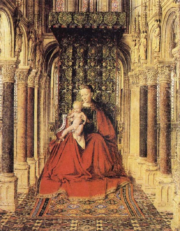 EYCK, Jan van The Virgin and Child in a Church china oil painting image